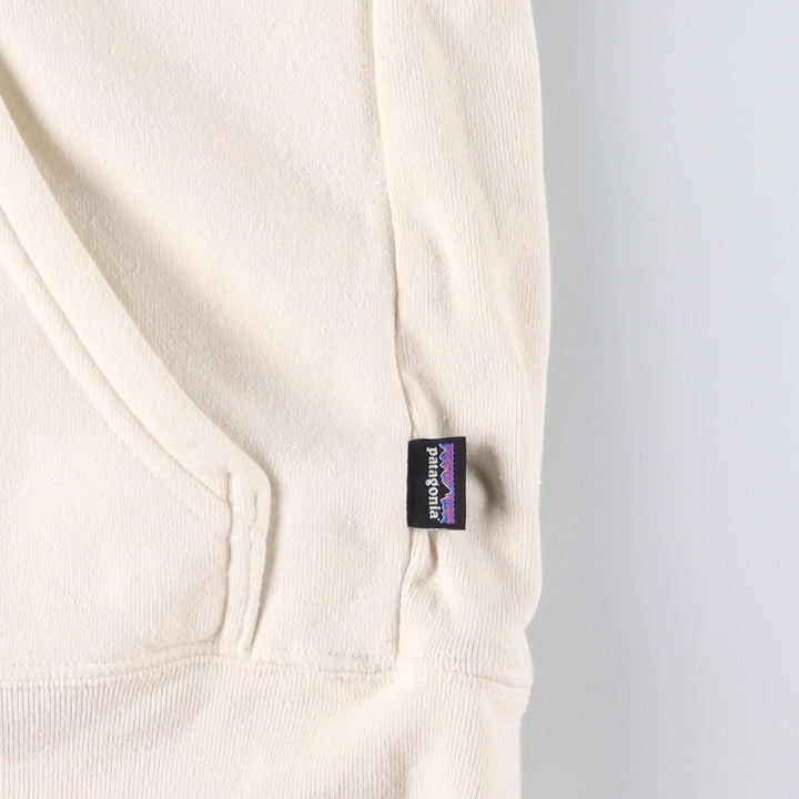 Patagonia Fitz Roy Icon Uprising Hoodie 39666FA22, Men's Size Small polyester ivory Vintage Second Hand