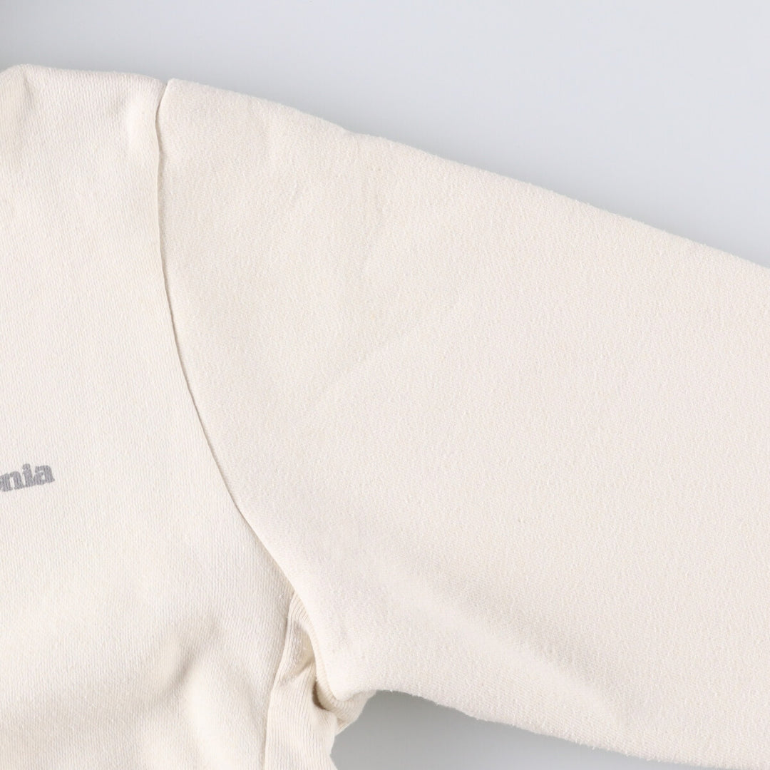 Patagonia Fitz Roy Icon Uprising Hoodie 39666FA22, Men's Size Small polyester ivory Vintage Second Hand