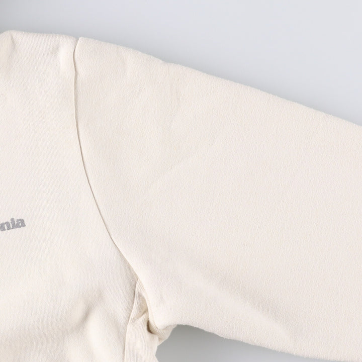 Patagonia Fitz Roy Icon Uprising Hoodie 39666FA22, Men's Size Small polyester ivory Vintage Second Hand