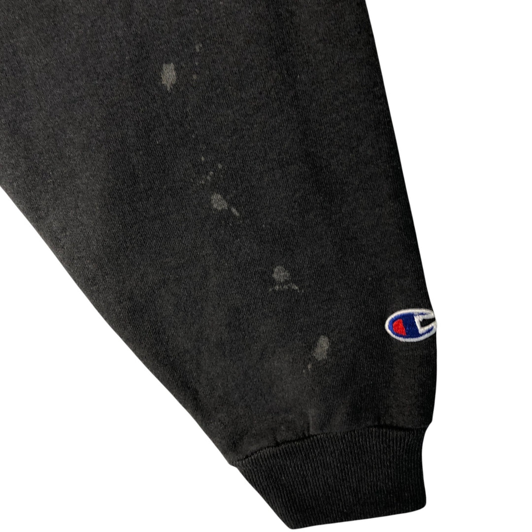 Vintage 90'S Champion Authentic Athletic Apparel logo sweatshirt, men's size XL cotton Charcoal Vintage Second Hand