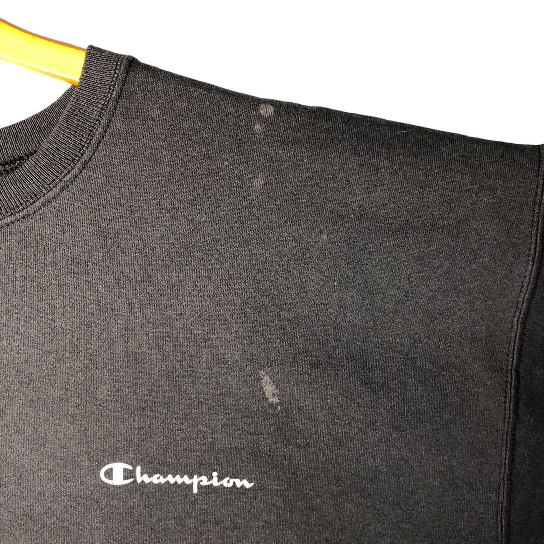 Vintage 90'S Champion Authentic Athletic Apparel logo sweatshirt, men's size XL cotton Charcoal Vintage Second Hand