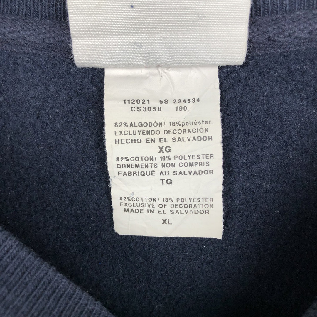 Champion REVERSE WEAVE Reverse Weave 3-row print college sweatshirt, sweatshirt, men's XL size cotton navy blue type Vintage Second Hand