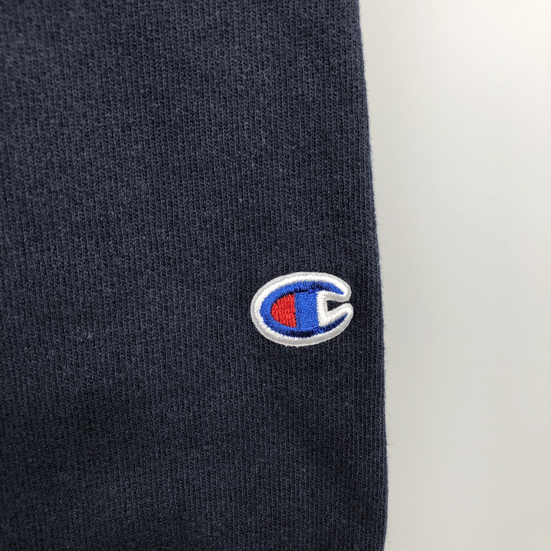 Champion REVERSE WEAVE Reverse Weave 3-row print college sweatshirt, sweatshirt, men's XL size cotton navy blue type Vintage Second Hand