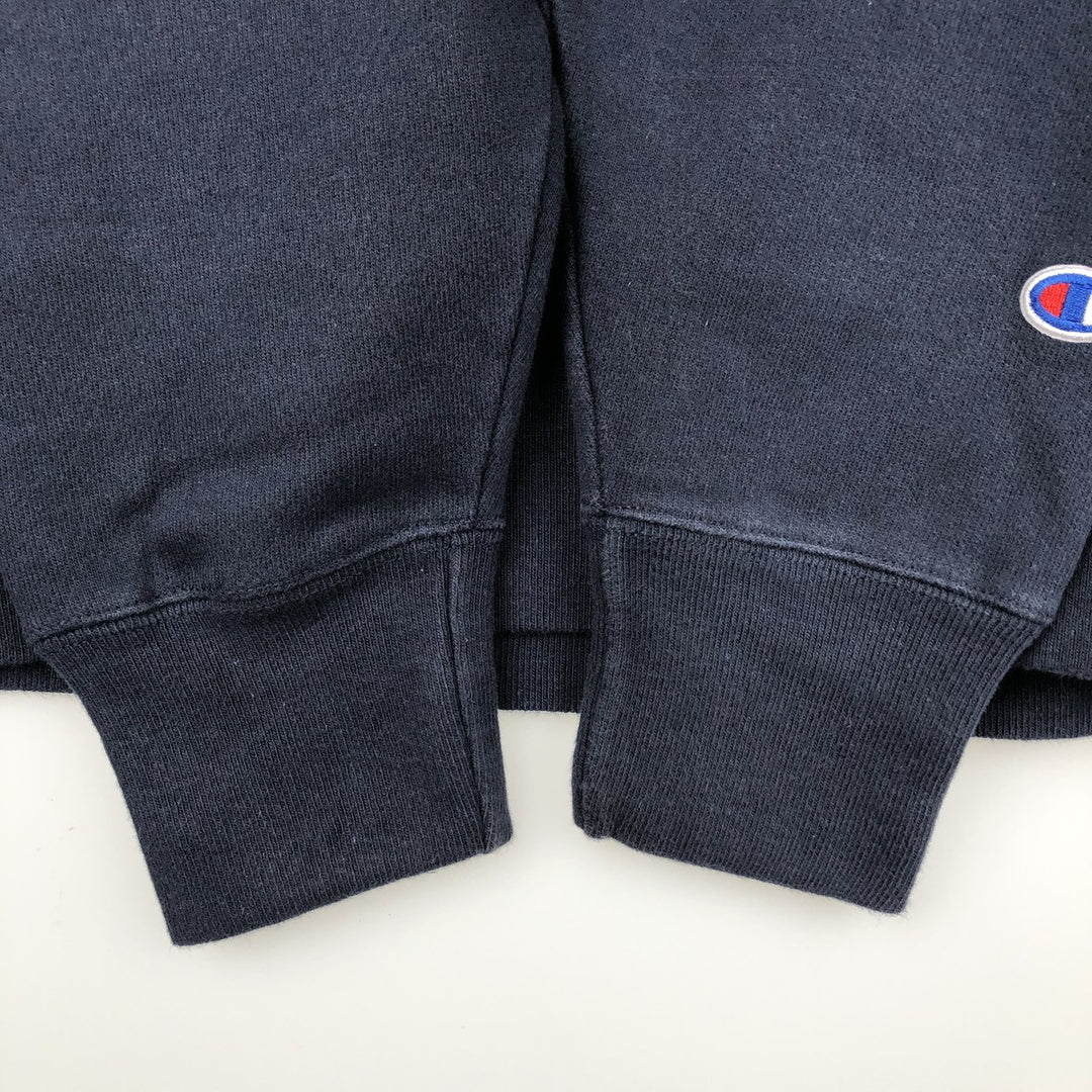 Champion REVERSE WEAVE Reverse Weave 3-row print college sweatshirt, sweatshirt, men's XL size cotton navy blue type Vintage Second Hand