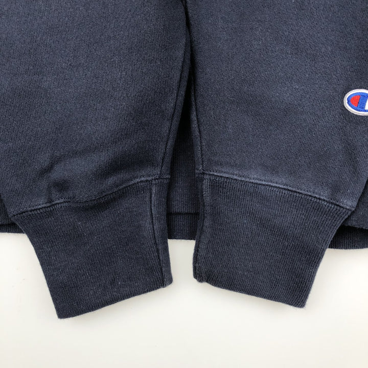 Champion REVERSE WEAVE Reverse Weave 3-row print college sweatshirt, sweatshirt, men's XL size cotton navy blue type Vintage Second Hand