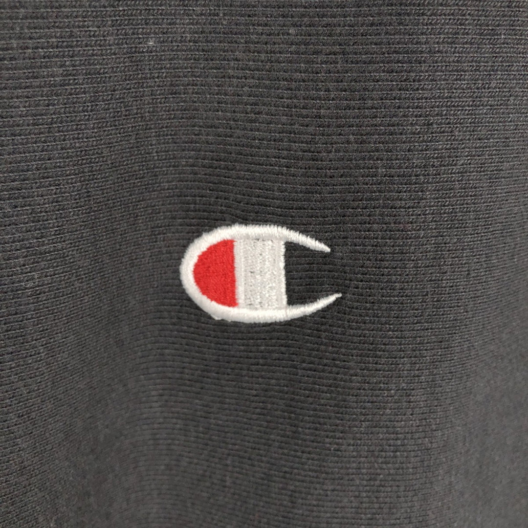 Champion REVERSE WEAVE Reverse Weave One Point Logo Sweatshirt Trainer Men's L size unclear black type Vintage Second Hand