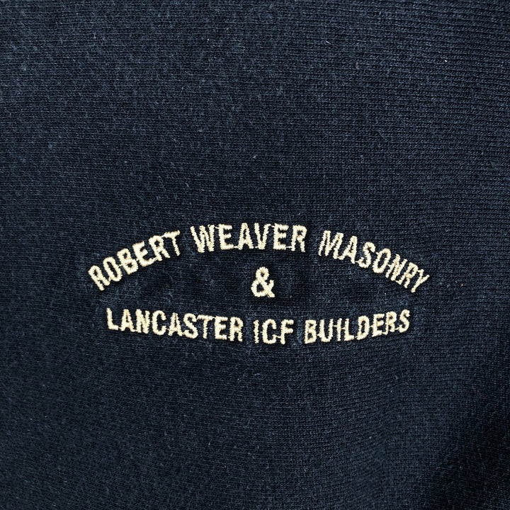 2000'S Champion Premium Reverse Weave Robert Weaver Masonry Advertising Sweatshirt cotton navy blue type Vintage Second Hand