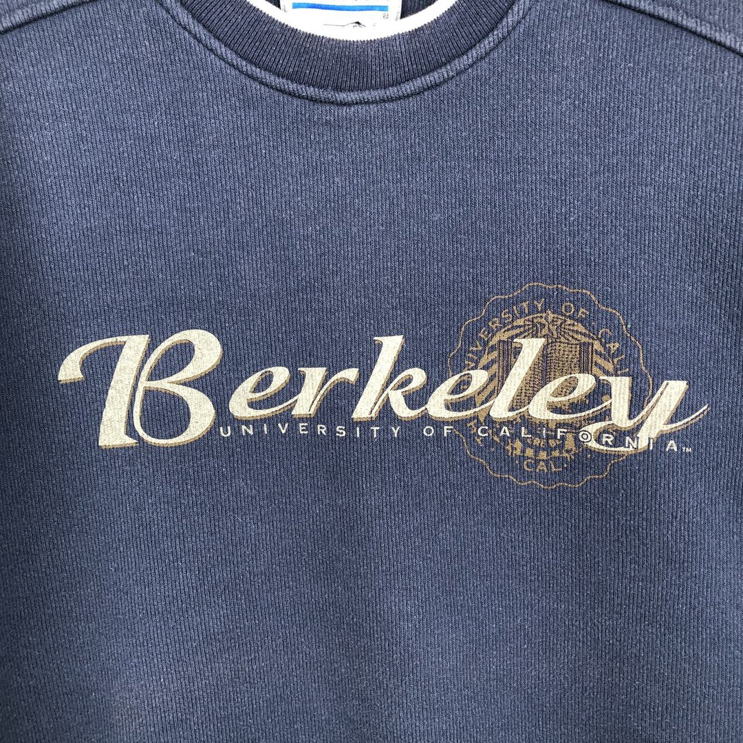 90'S GEAR College Sweatshirt, Made in USA, Men's Size XL, Vintage cotton navy blue type Vintage Second Hand