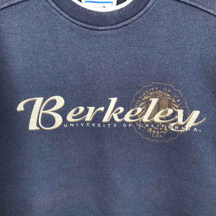 90'S GEAR College Sweatshirt, Made in USA, Men's Size XL, Vintage cotton navy blue type Vintage Second Hand
