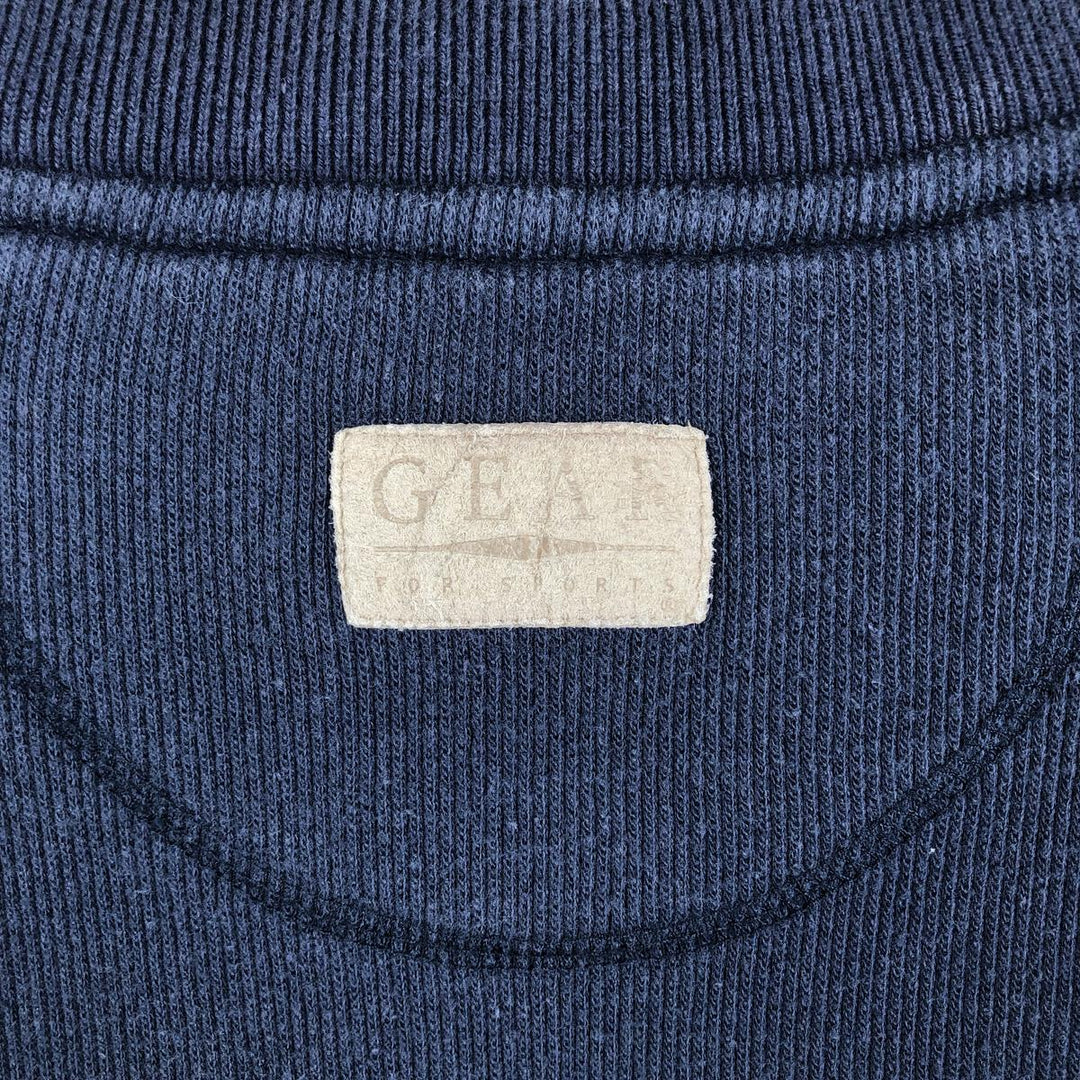 90'S GEAR College Sweatshirt, Made in USA, Men's Size XL, Vintage cotton navy blue type Vintage Second Hand