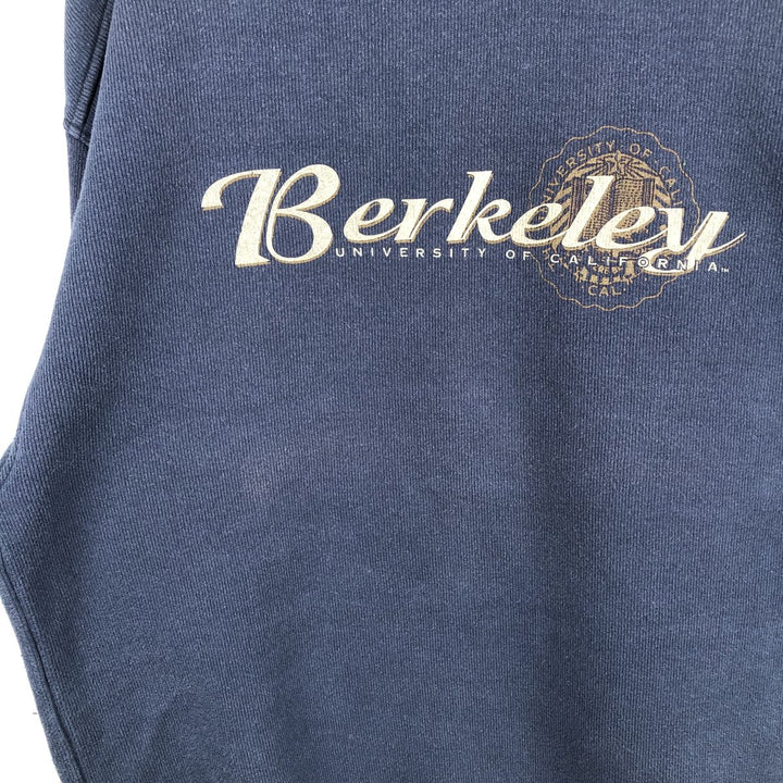 90'S GEAR College Sweatshirt, Made in USA, Men's Size XL, Vintage cotton navy blue type Vintage Second Hand