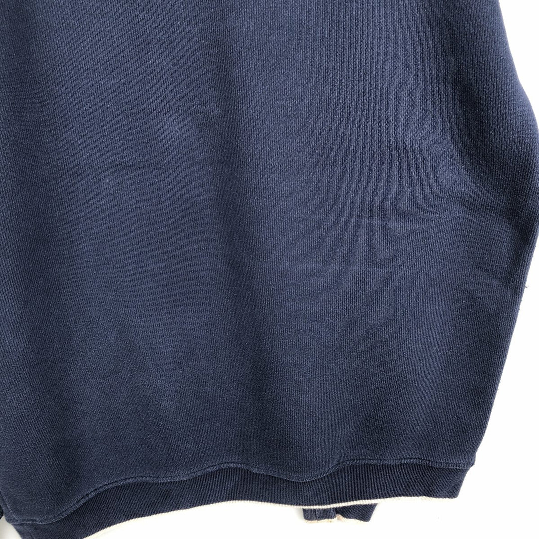 90'S GEAR College Sweatshirt, Made in USA, Men's Size XL, Vintage cotton navy blue type Vintage Second Hand