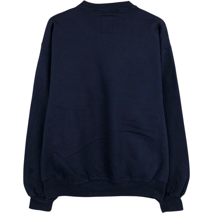 1990'S Russell PRO COTTON Pennsylvania State University College Sweatshirt, Made in USA, Men's Size Medium cotton navy blue type Vintage Second Hand