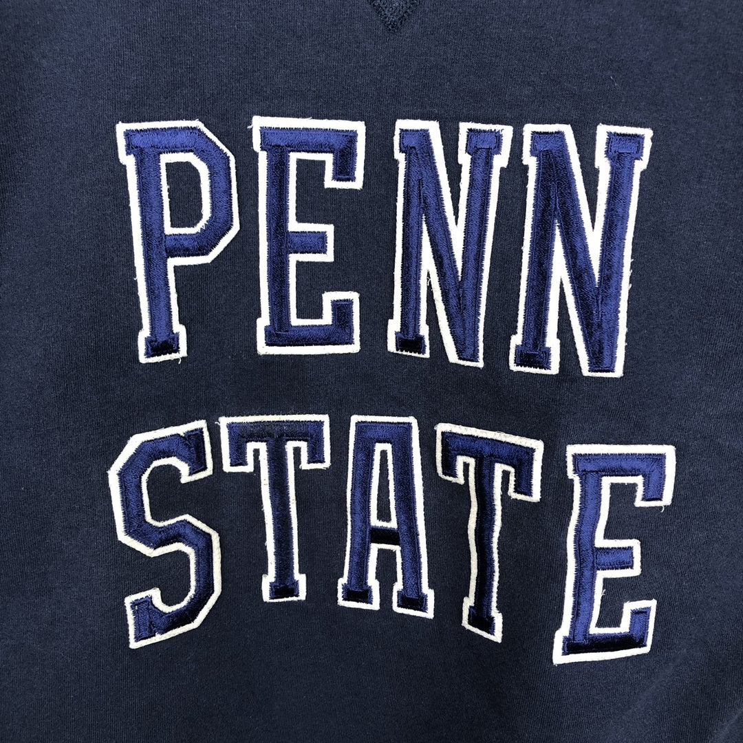 1990'S Russell PRO COTTON Pennsylvania State University College Sweatshirt, Made in USA, Men's Size Medium cotton navy blue type Vintage Second Hand