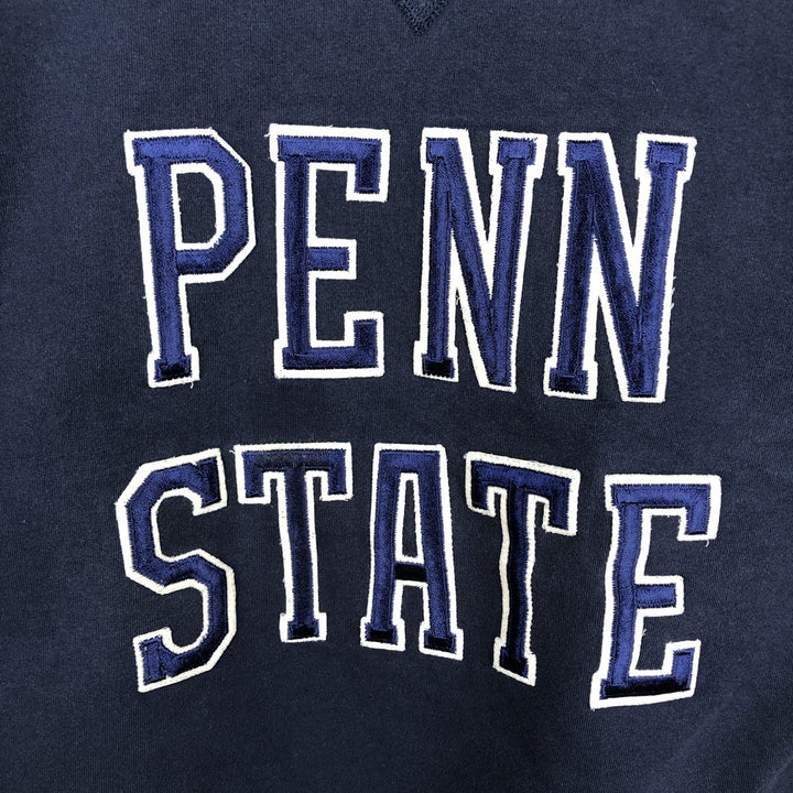 1990'S Russell PRO COTTON Pennsylvania State University College Sweatshirt, Made in USA, Men's Size Medium cotton navy blue type Vintage Second Hand