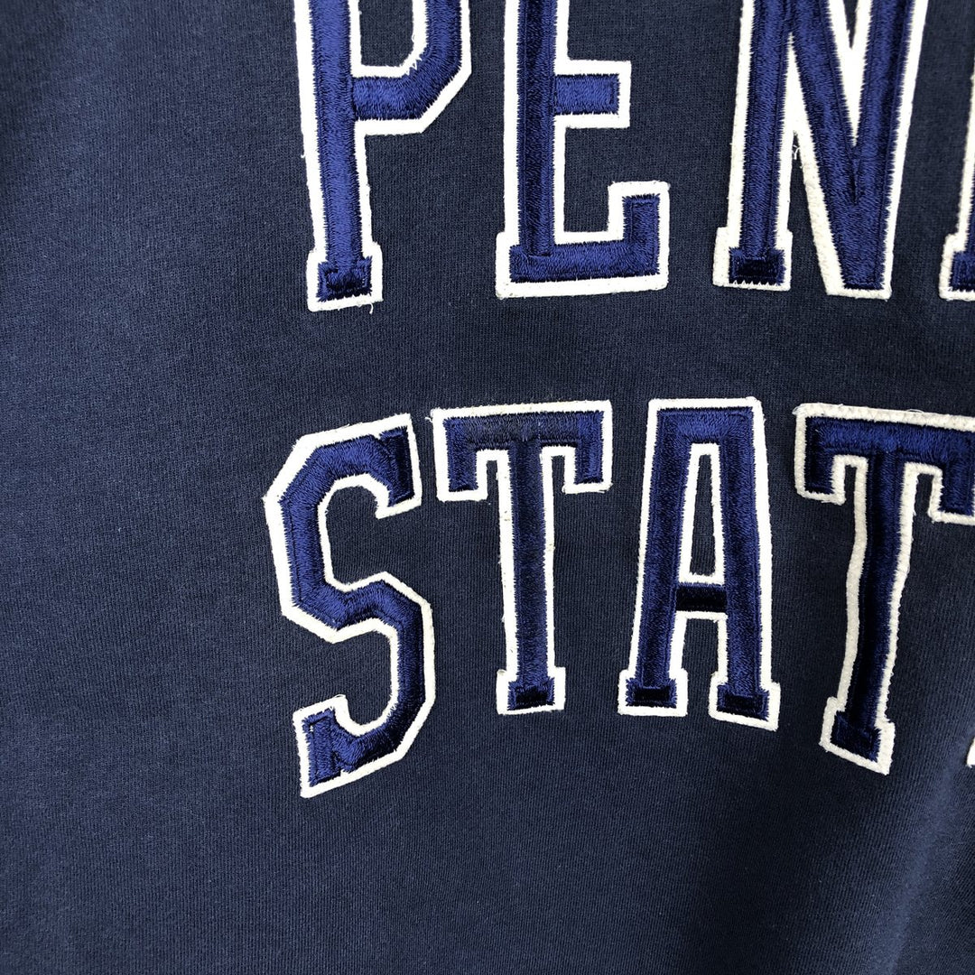 1990'S Russell PRO COTTON Pennsylvania State University College Sweatshirt, Made in USA, Men's Size Medium cotton navy blue type Vintage Second Hand