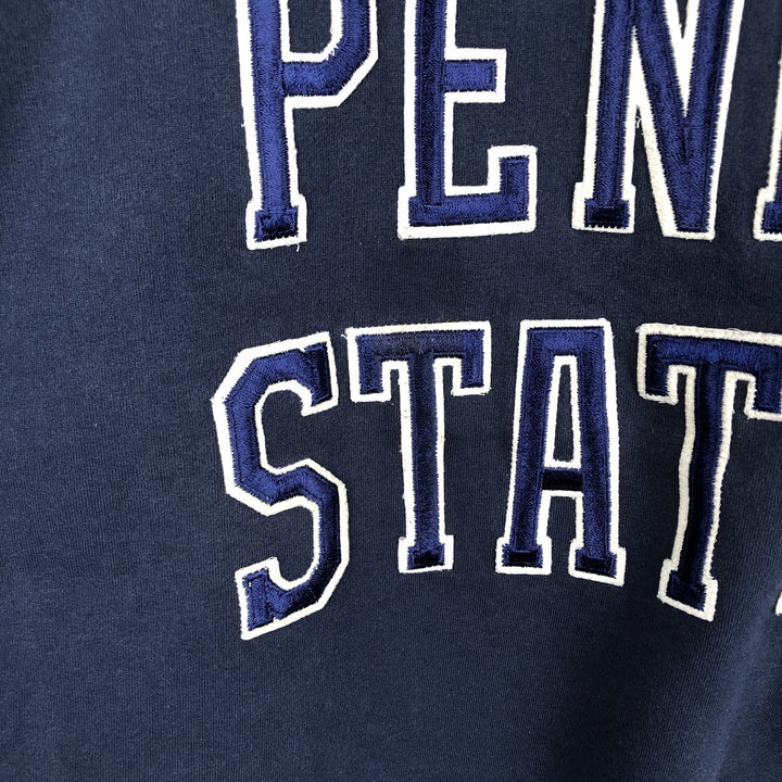 1990'S Russell PRO COTTON Pennsylvania State University College Sweatshirt, Made in USA, Men's Size Medium cotton navy blue type Vintage Second Hand