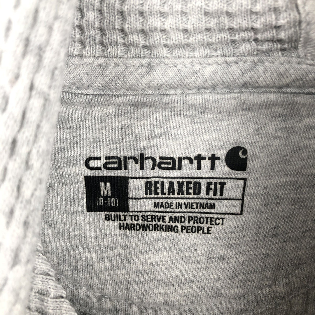 Carhartt Relaxed Fit Sweatshirt Pullover Hoodie, Men's Size M cotton gray type Vintage Second Hand