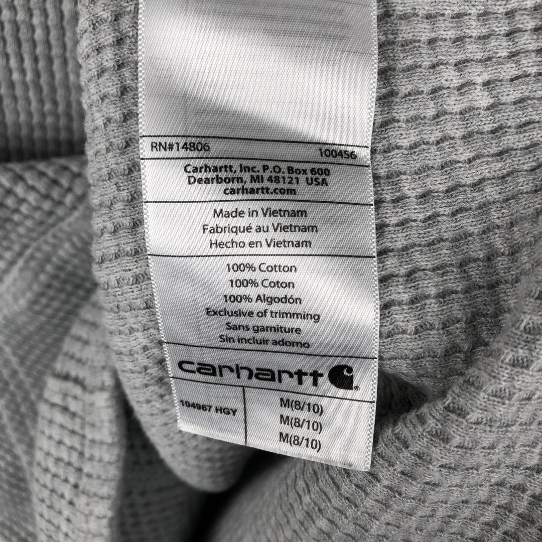 Carhartt Relaxed Fit Sweatshirt Pullover Hoodie, Men's Size M cotton gray type Vintage Second Hand