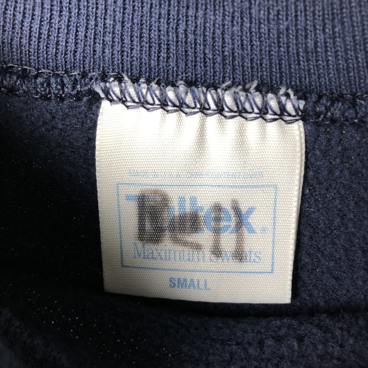 Vintage 1990'S Tultex printed sweatshirt, USA made, men's size small cotton navy blue type Vintage Second Hand