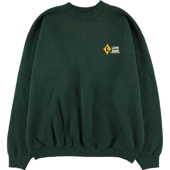 90'S Fruit of the Loom College Sweatshirt, Made in USA, Men's XL, Vintage cotton Green type dark green Vintage Second Hand