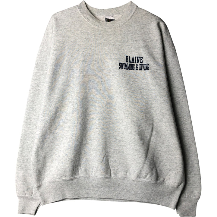 Fruit of the Loom printed sweatshirt, made in the USA, men's size XL cotton gray type Vintage Second Hand
