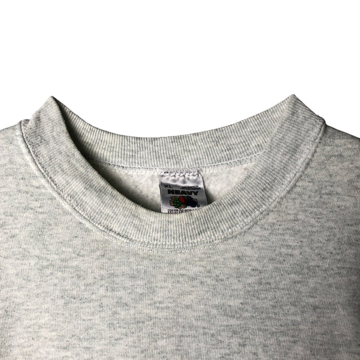 Fruit of the Loom printed sweatshirt, made in the USA, men's size XL cotton gray type Vintage Second Hand