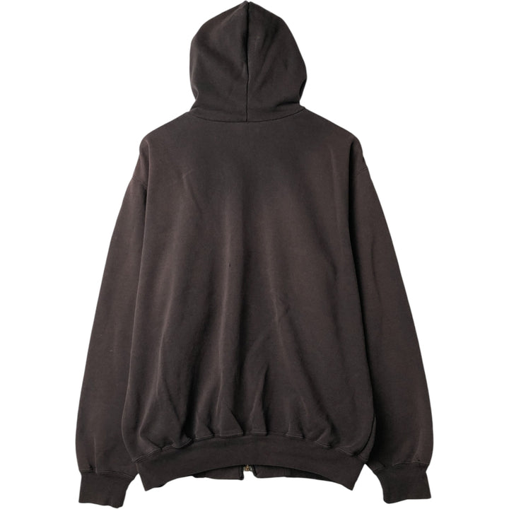 00'S Carhartt Sweat Full Zip Hoodie Men's L size cotton black type Vintage Second Hand