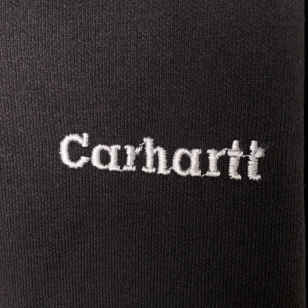 00'S Carhartt Sweat Full Zip Hoodie Men's L size cotton black type Vintage Second Hand