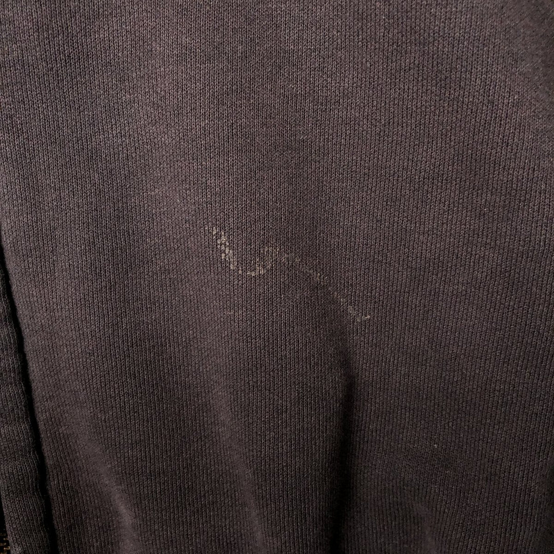 00'S Carhartt Sweat Full Zip Hoodie Men's L size cotton black type Vintage Second Hand