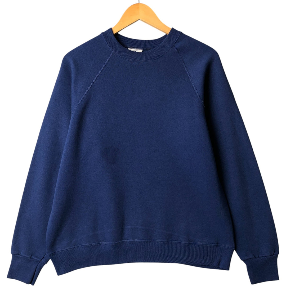 Vintage 90'S Lee blank sweatshirt, made in the USA, size L, men's cotton navy blue type Vintage Second Hand