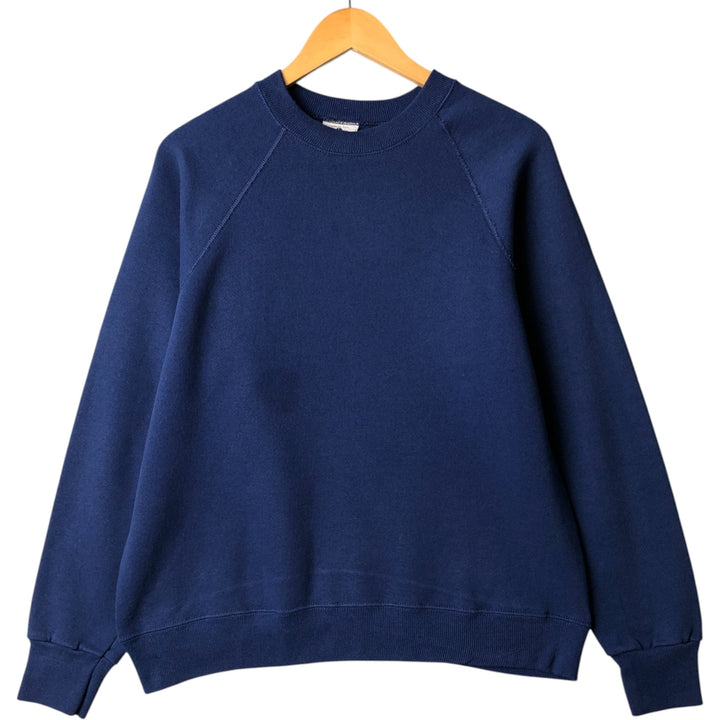 Vintage 90'S Lee blank sweatshirt, made in the USA, size L, men's cotton navy blue type Vintage Second Hand