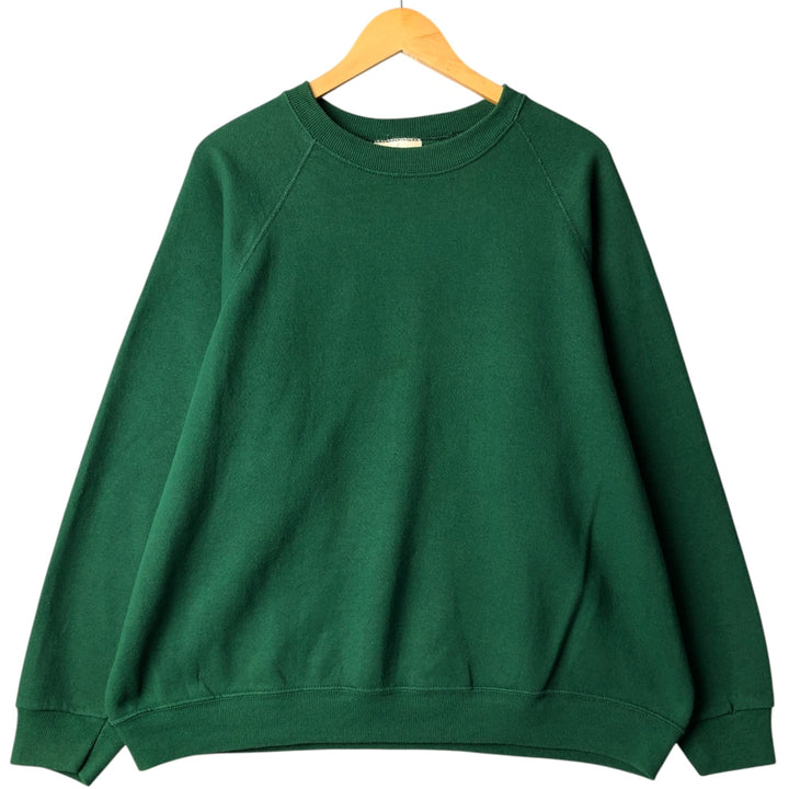 Vintage 90'S RIDERS plain blank sweatshirt, made in the USA, men's size XXL cotton Green type dark green Vintage Second Hand