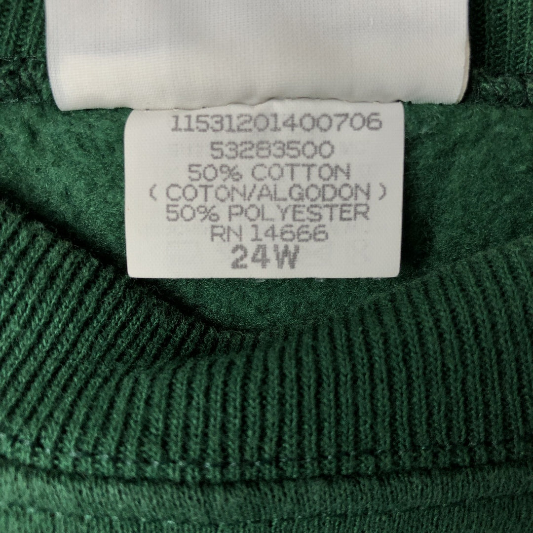 Vintage 90'S RIDERS plain blank sweatshirt, made in the USA, men's size XXL cotton Green type dark green Vintage Second Hand