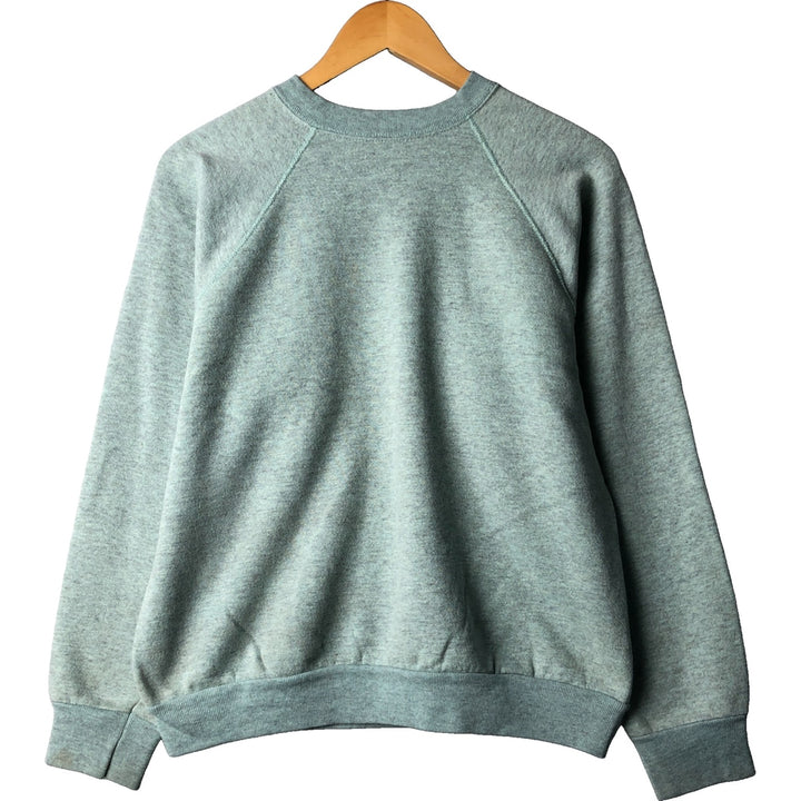Vintage 1980'S TULTEX plain blank sweatshirt, made in the USA, men's size L cotton Mint green Vintage Second Hand