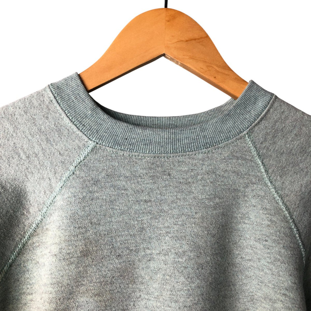 Vintage 1980'S TULTEX plain blank sweatshirt, made in the USA, men's size L cotton Mint green Vintage Second Hand