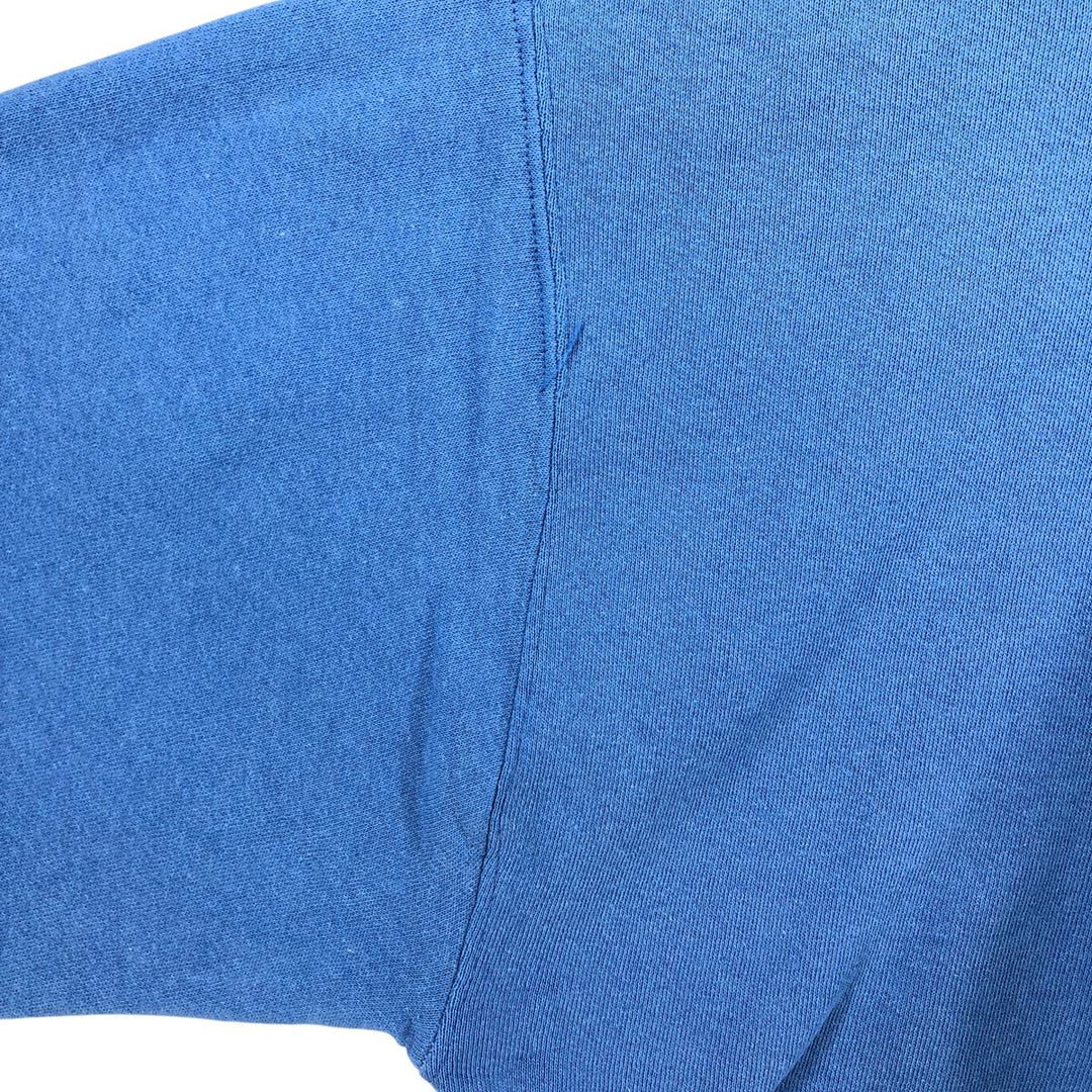90'S Russell plain blank sweatshirt, sweatshirt, made in USA, men's size L, vintage cotton Blue type light blue Vintage Second Hand