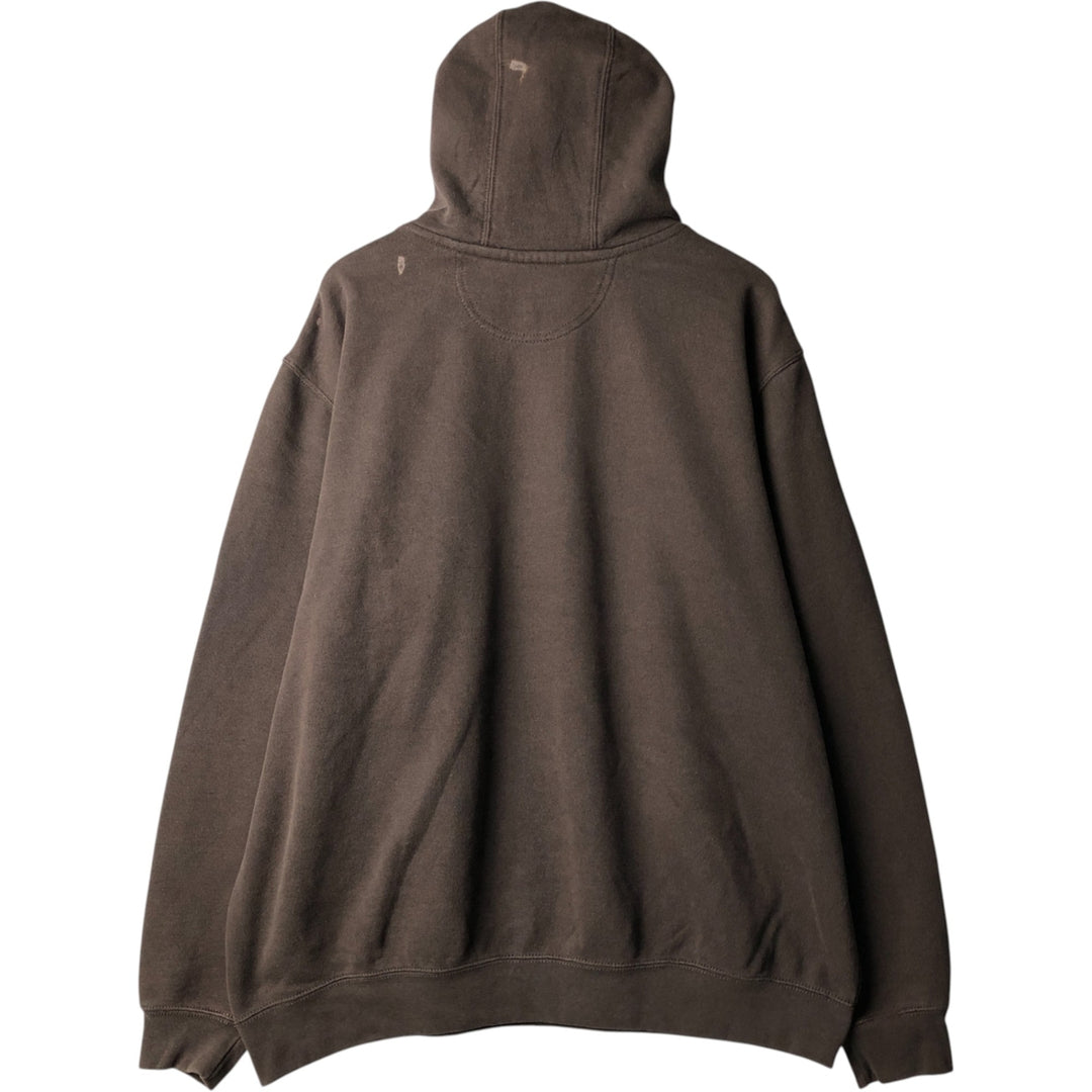 Carhartt ORIGINAL FIT sweatshirt pullover hoodie, men's XL size cotton brown type Vintage Second Hand