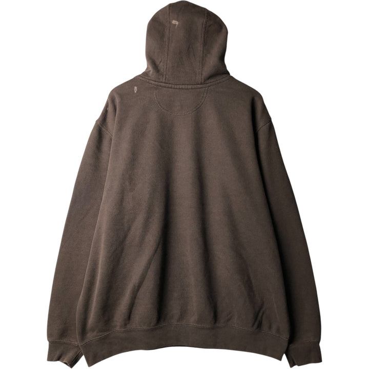 Carhartt ORIGINAL FIT sweatshirt pullover hoodie, men's XL size cotton brown type Vintage Second Hand
