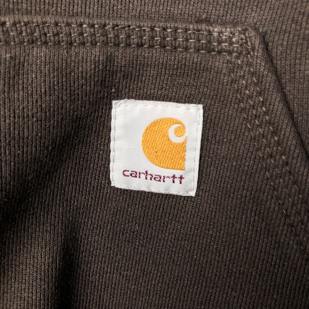 Carhartt ORIGINAL FIT sweatshirt pullover hoodie, men's XL size cotton brown type Vintage Second Hand
