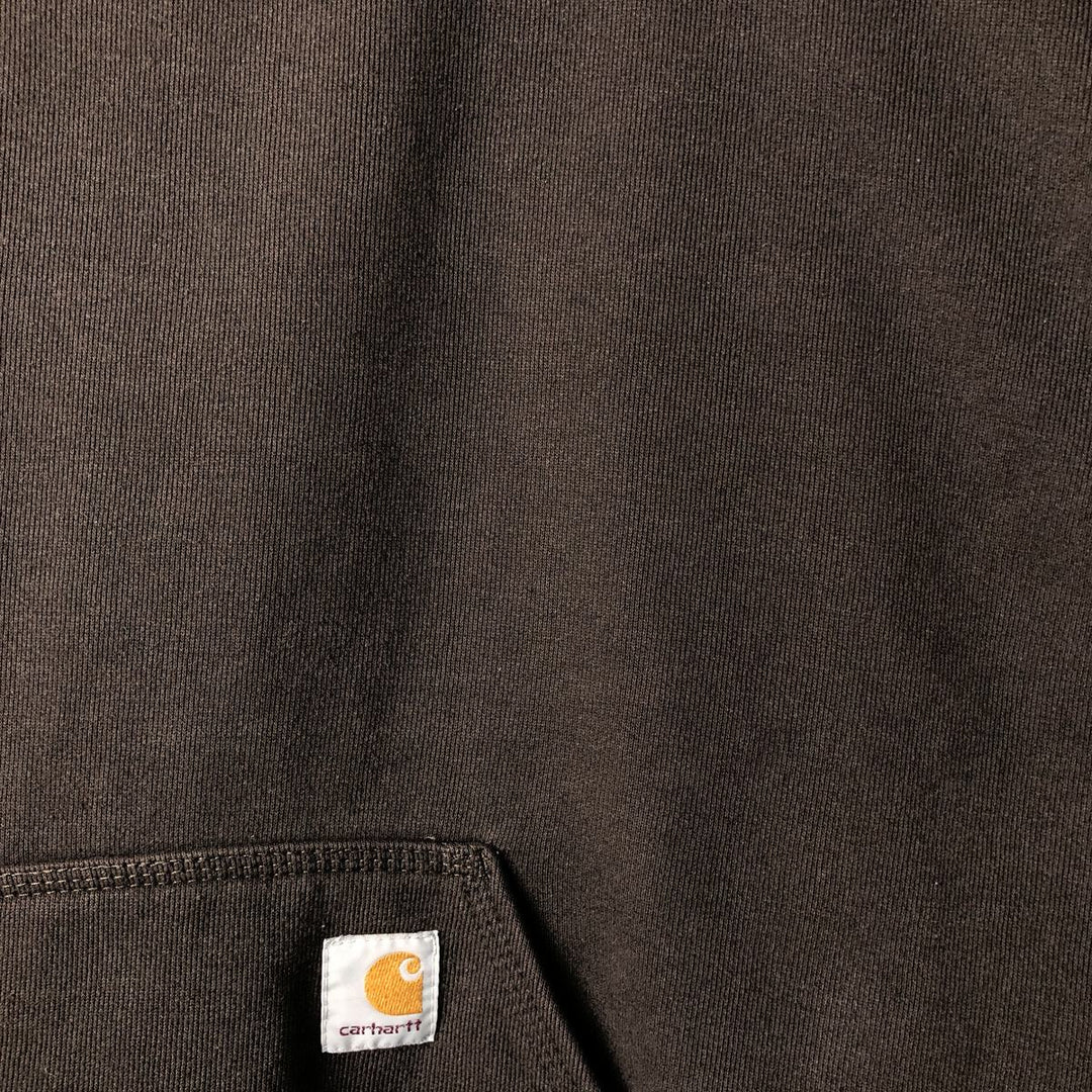 Carhartt ORIGINAL FIT sweatshirt pullover hoodie, men's XL size cotton brown type Vintage Second Hand