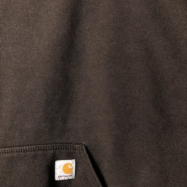 Carhartt ORIGINAL FIT sweatshirt pullover hoodie, men's XL size cotton brown type Vintage Second Hand