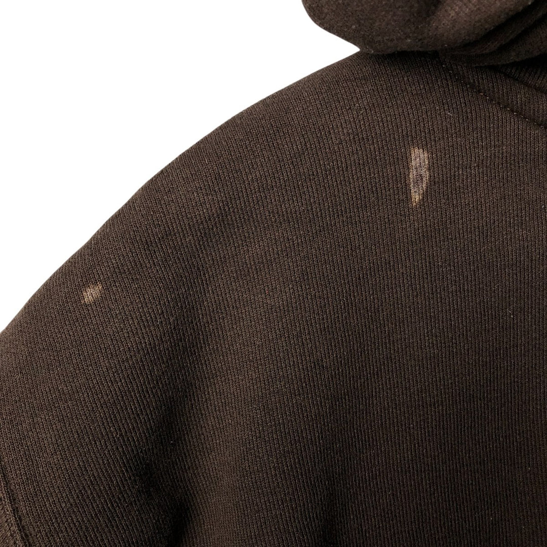 Carhartt ORIGINAL FIT sweatshirt pullover hoodie, men's XL size cotton brown type Vintage Second Hand