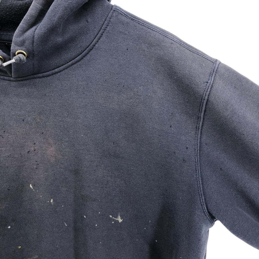Carhartt LOOSE FIT sweatshirt pullover hoodie, men's XL size cotton navy blue type Vintage Second Hand