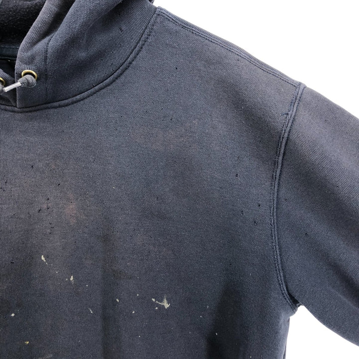 Carhartt LOOSE FIT sweatshirt pullover hoodie, men's XL size cotton navy blue type Vintage Second Hand