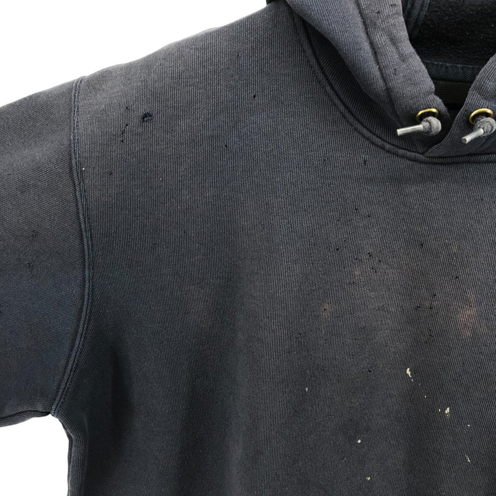 Carhartt LOOSE FIT sweatshirt pullover hoodie, men's XL size cotton navy blue type Vintage Second Hand