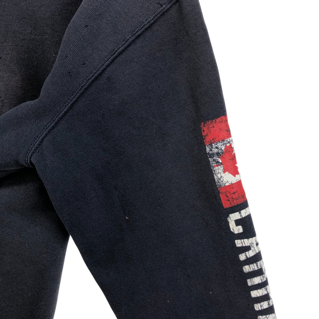 Carhartt LOOSE FIT sweatshirt pullover hoodie, men's XL size cotton navy blue type Vintage Second Hand