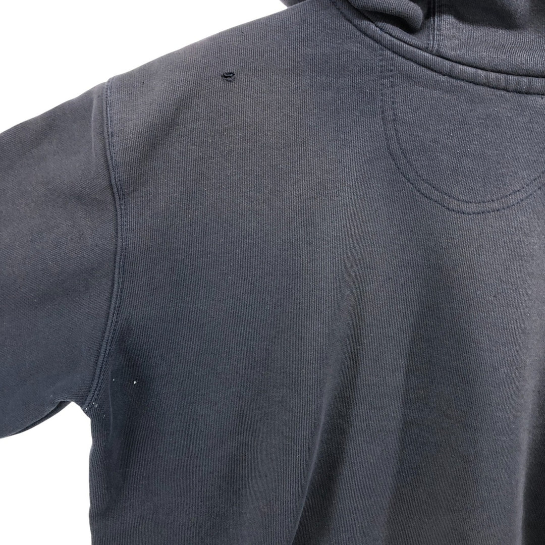 Carhartt LOOSE FIT sweatshirt pullover hoodie, men's XL size cotton navy blue type Vintage Second Hand