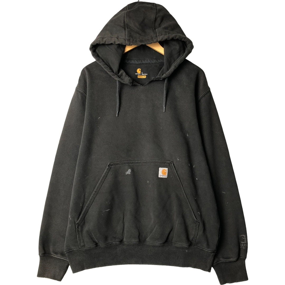 Carhartt ORIGINAL FIT Painted Sweat Pullover Hoodie, Men's XL cotton black type Vintage Second Hand