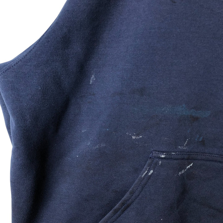 Carhartt Painted Sweat Pullover Hoodie, Men's XL Size cotton navy blue type Vintage Second Hand